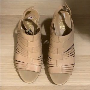 Franco Sarto cork wedges